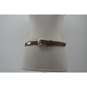 Silver Creek Western Leather Belt Rodeo Cowgirl Size 32